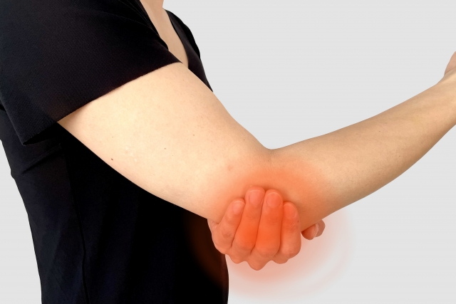 ④ こんな不安（テニス肘）イメージ